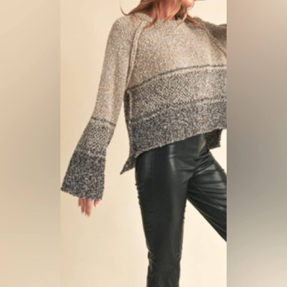 Women's Two-Tone Sweater